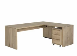 Aanbouwtafel Yoda 100x65x76cm - eik massief - naturel