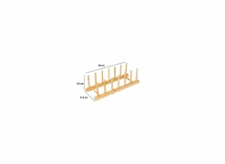 Afdruiprek 30x11,5cm - bamboe - naturel