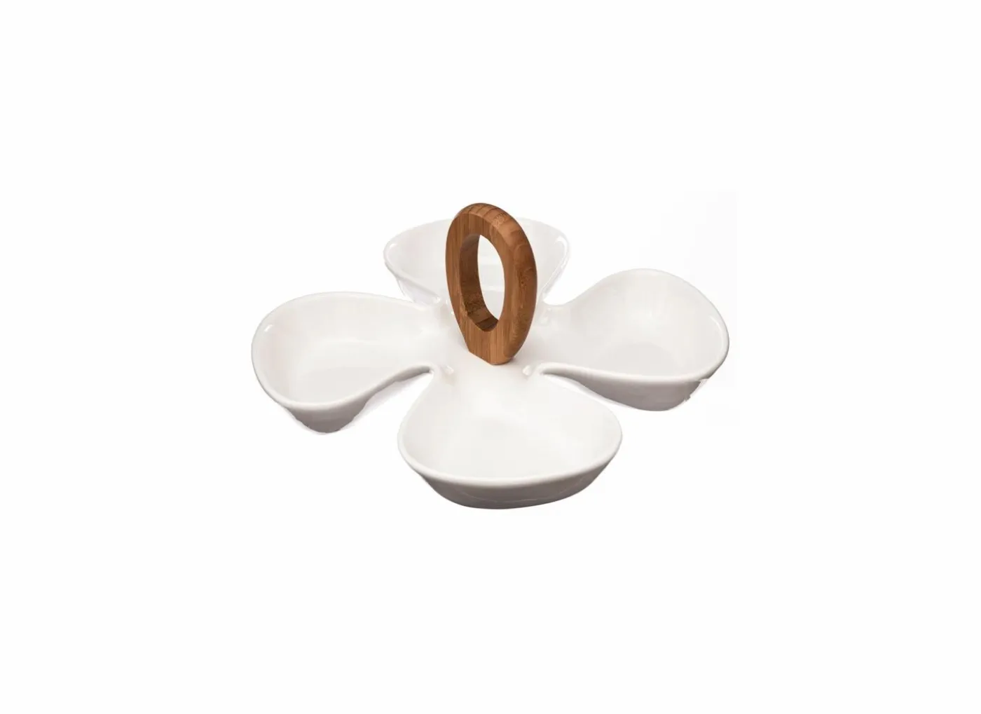 Aperoschaal Ø28cm - FSC - wit & naturel