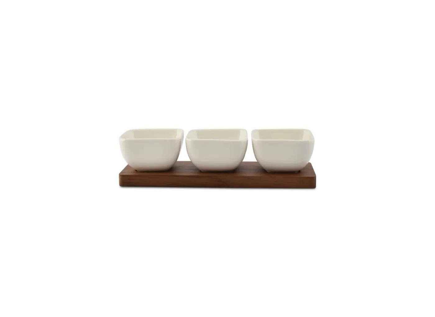 Aperoset Cucina 4-delig 25x8x6,5cm - stoneware - wit
