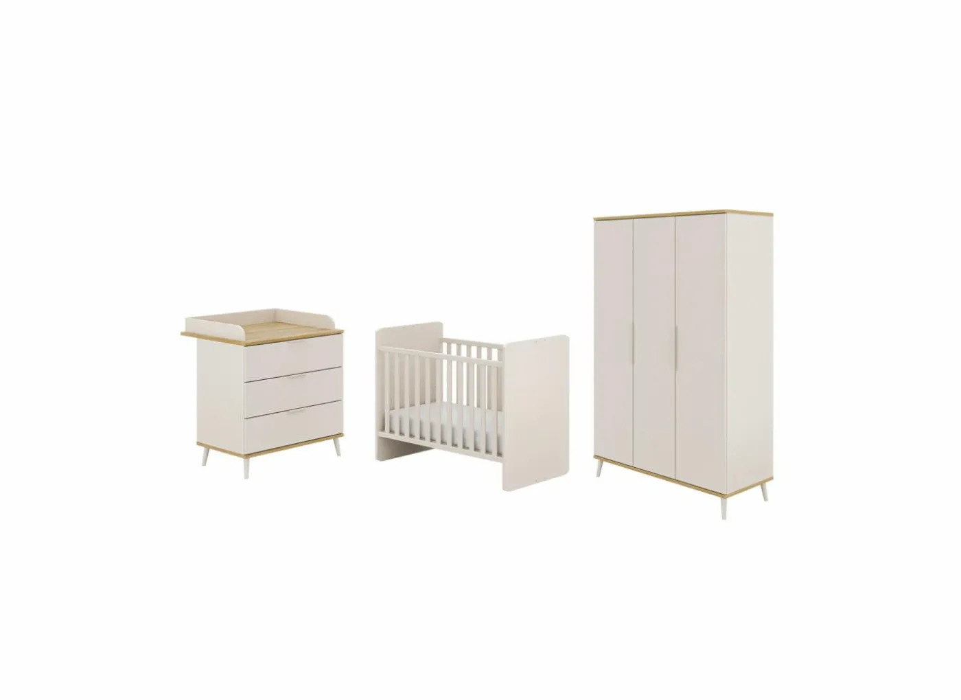Babykamer Hazel met 3-deurs kast