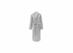 Badjas Cara M - flanel - pearl grey