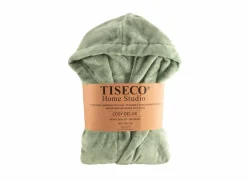 Badjas Delux  110/116 - flanel - sea green