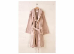 Badjas XS flanel misty pink