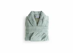 Badjas XS flanel sea green