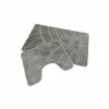 Badmat & wc-mat Nevada 40x50/50x80cm - polyester - grijs