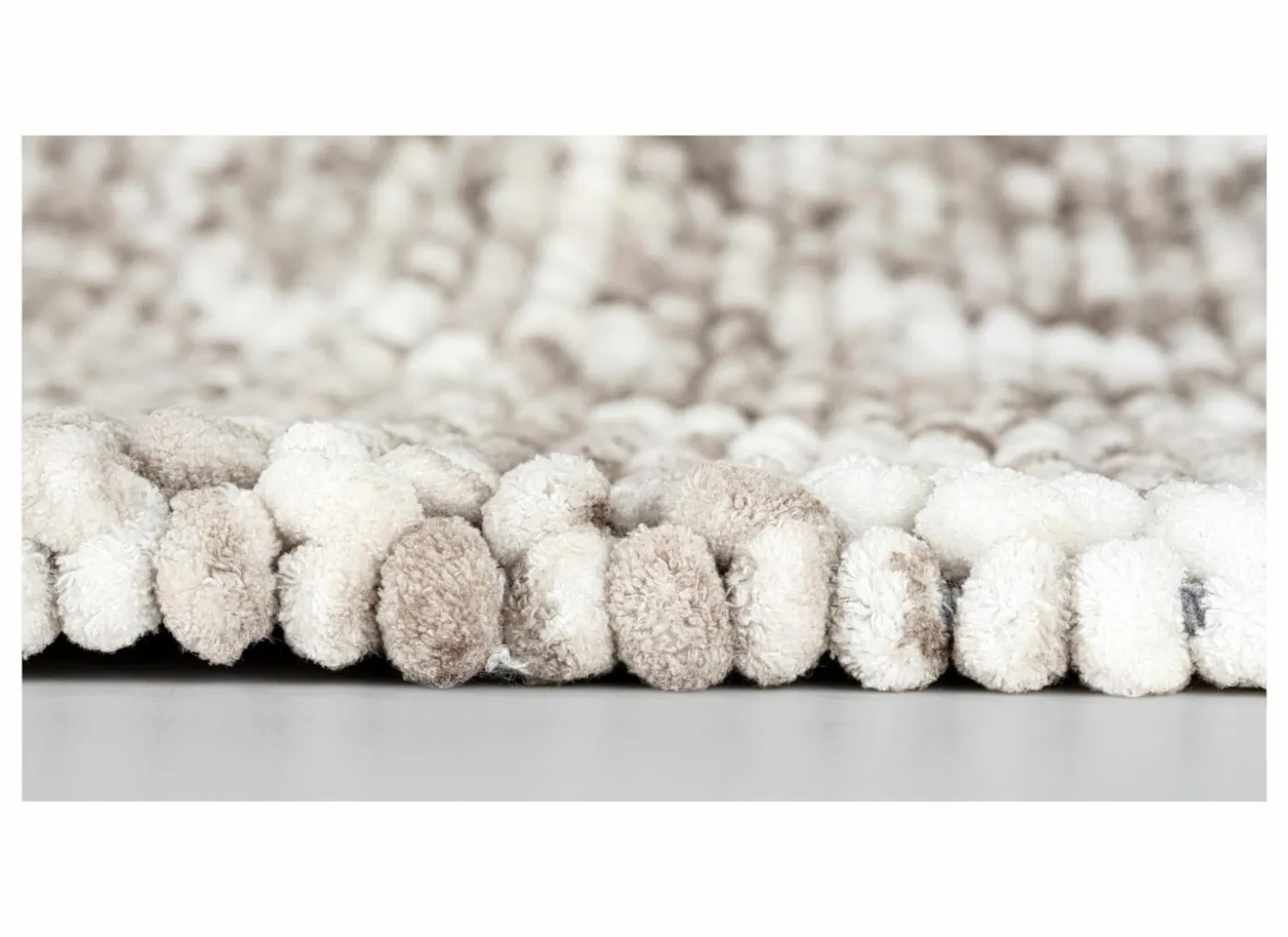 Badmat Urdu 60x90cm - polyester & katoen- taupe