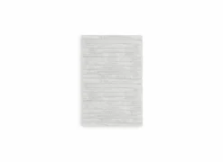 Badmat 60x100cm - polyester & katoen - lichtgrijs
