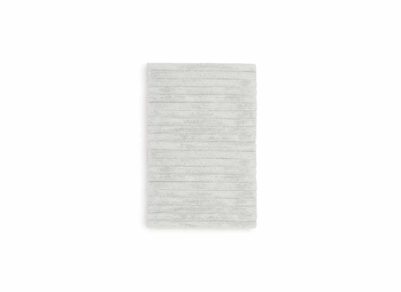 Badmat 60x100cm - polyester & katoen - lichtgrijs