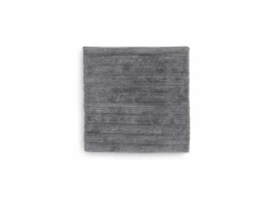 Badmat 60x60cm - polyester & katoen - antraciet