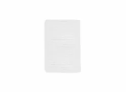 Badmat 60x100cm - polyester & katoen - wit