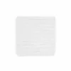 Badmat 60x60cm - polyester & katoen - wit