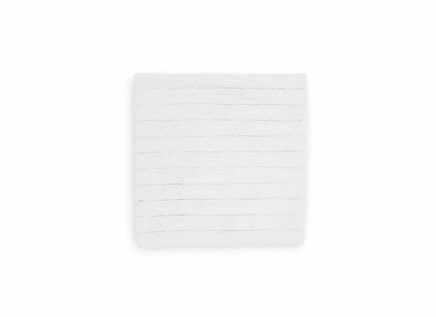Badmat 60x60cm - polyester & katoen - wit