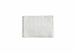 Badmat 50x75cm - polyester - wit