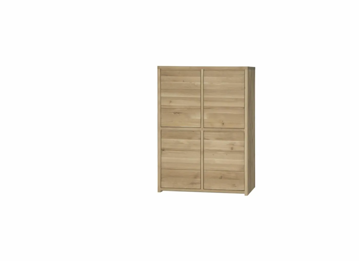Barkast Amarillo 125cm - eik massief & decor - naturel