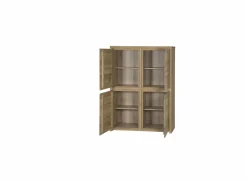 Barkast Amarillo 125cm - eik massief & decor - naturel