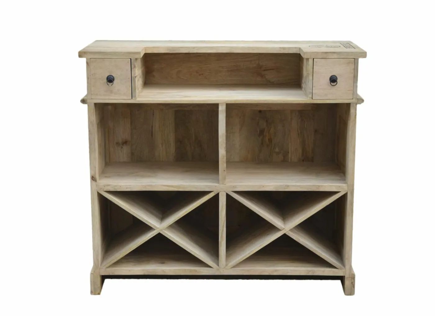 Barkast Djinn 120cm - mango massief - naturel