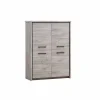 Barkast Elias 120cm  decor - grijze eik