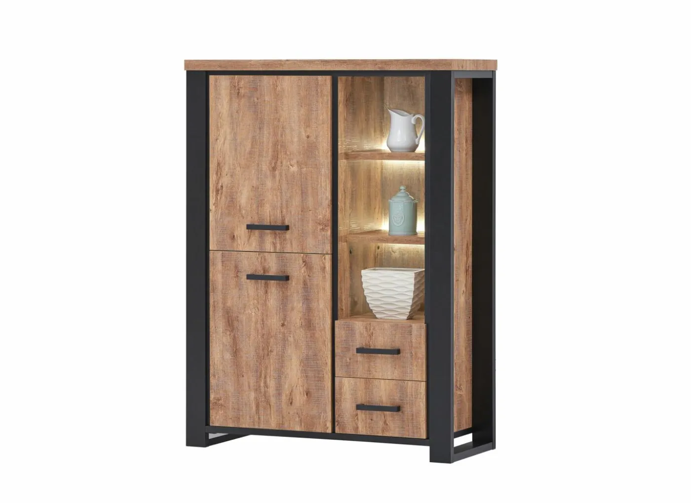 Barkast Estrella 120cm - decor - industrial oak
