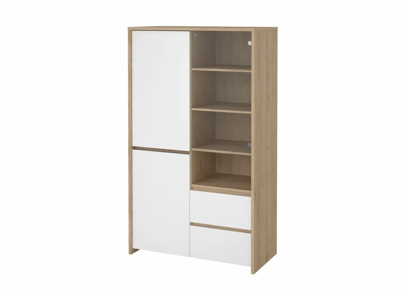 Barkast Next 100cm - decor - wit/jackson hickory