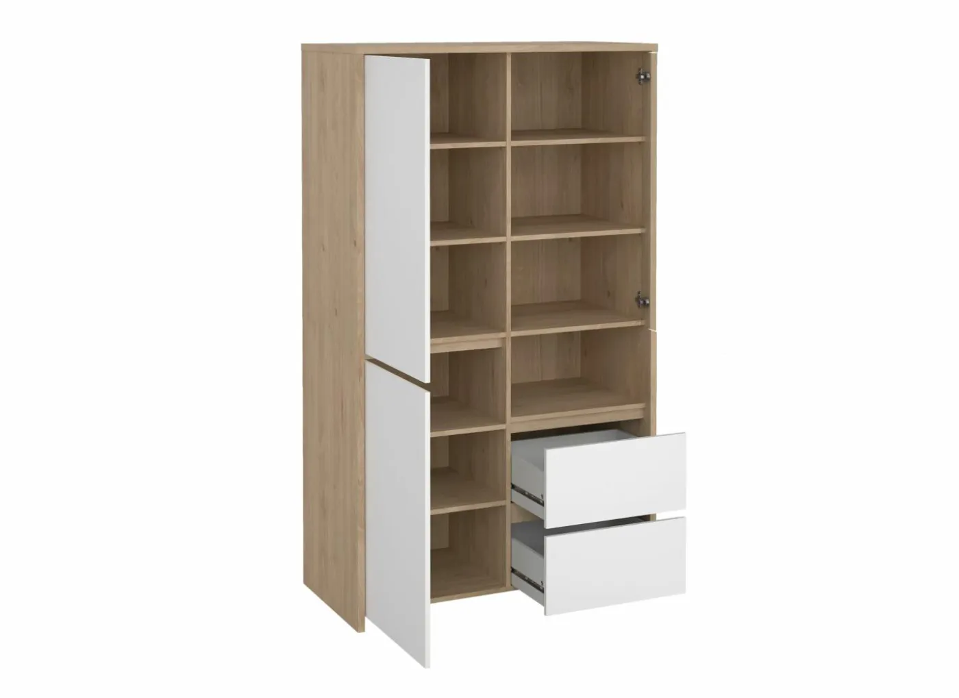 Barkast Next 100cm - decor - wit/jackson hickory