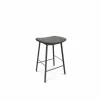 Barkruk Ami ZH65cm - lederlook - sotega antraciet
