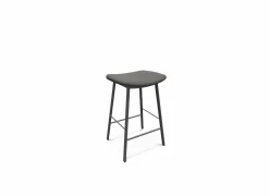 Barkruk Ami ZH65cm - lederlook - sotega antraciet