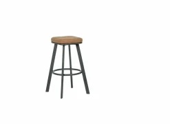 Barkruk Anthony  ZH70cm - lederlook - cognac