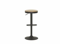 Barkruk Karma ZH59-80cm - hout - bruin/zwart