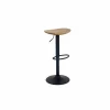 Barkruk Lingua ZH59-80cm - metaal - naturel & zwart