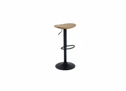 Barkruk Lingua ZH59-80cm - metaal - naturel & zwart