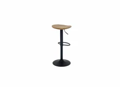 Barkruk Lingua ZH59-80cm - metaal - naturel & zwart