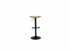 Barkruk Lingua ZH59-80cm - metaal - naturel & zwart