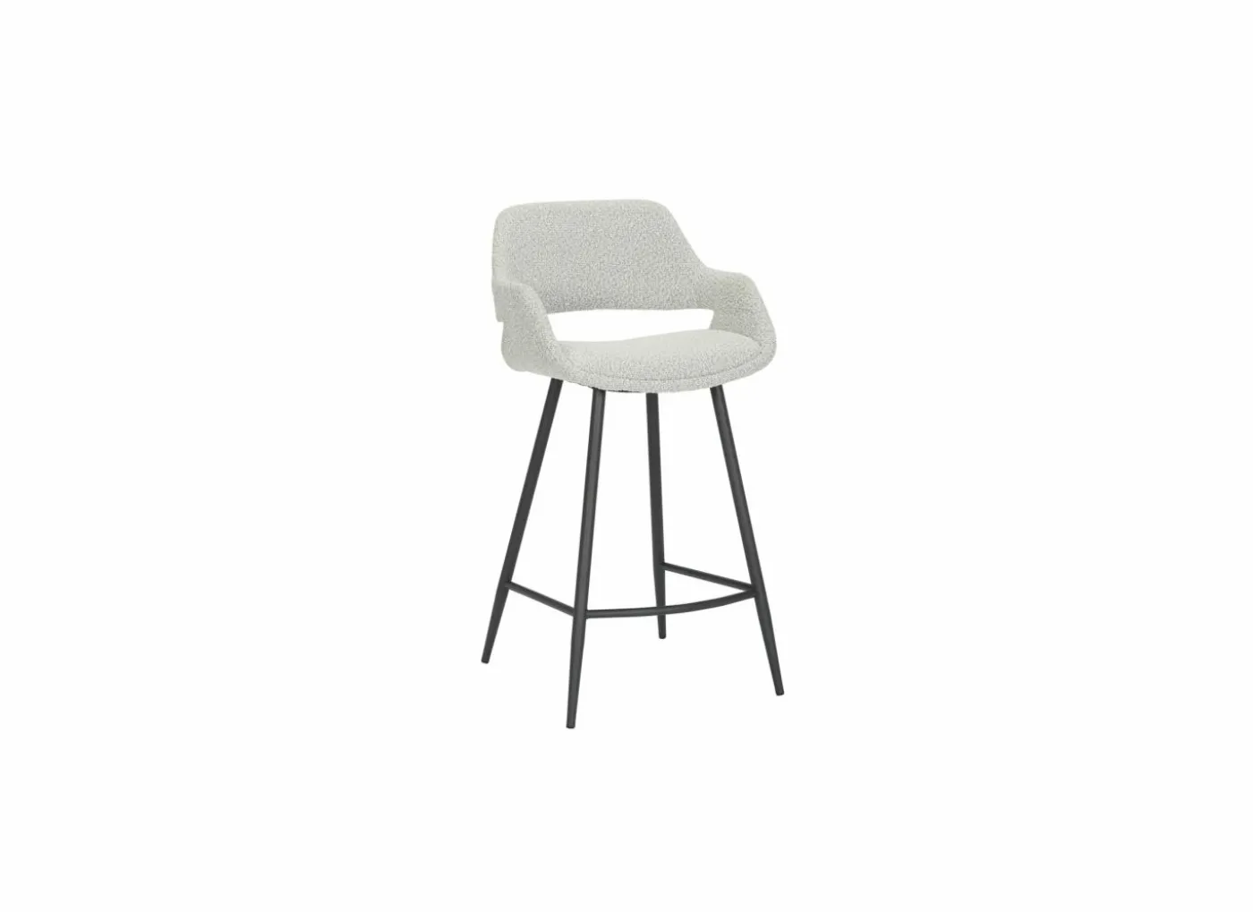 Barstoel Aim ZH69cm - stof - grijs