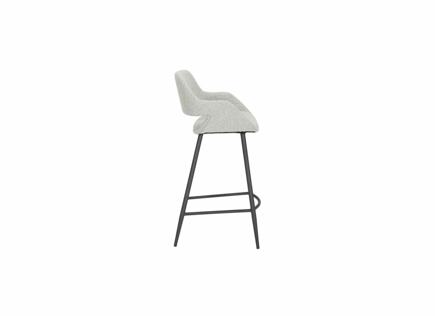 Barstoel Aim ZH69cm - stof - grijs