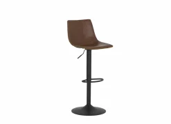 Barstoel Alamo ZH60-82cm - lederlook - cognac