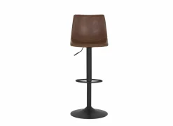 Barstoel Alamo ZH60-82cm - lederlook - cognac