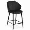 Barstoel Alfie  ZH68,5cm - stof - antraciet