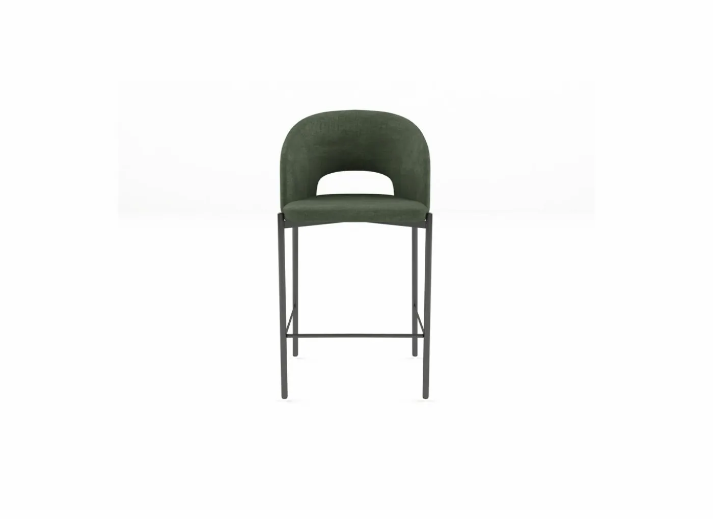 Barstoel Bacchus ZH75,5cm - stof - groen