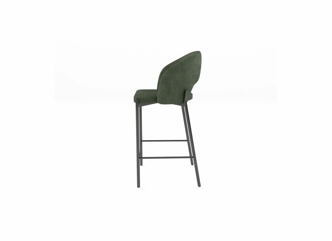 Barstoel Bacchus ZH75,5cm - stof - groen