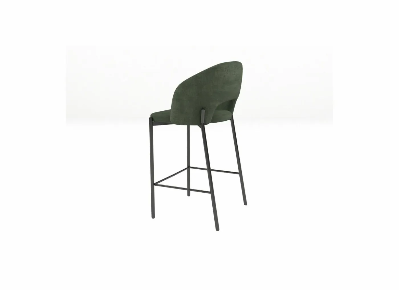 Barstoel Bacchus ZH75,5cm - stof - groen