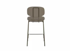 Barstoel Bistro ZH65cm - lederlook - donkerbrons/fango
