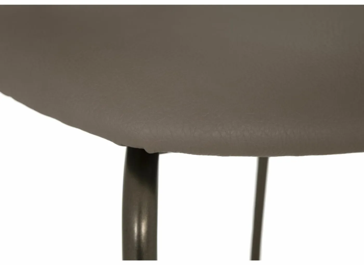 Barstoel Bistro ZH65cm - lederlook - donkerbrons/fango