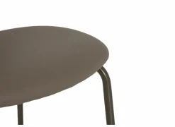 Barstoel Bistro ZH65cm - lederlook - donkerbrons/fango