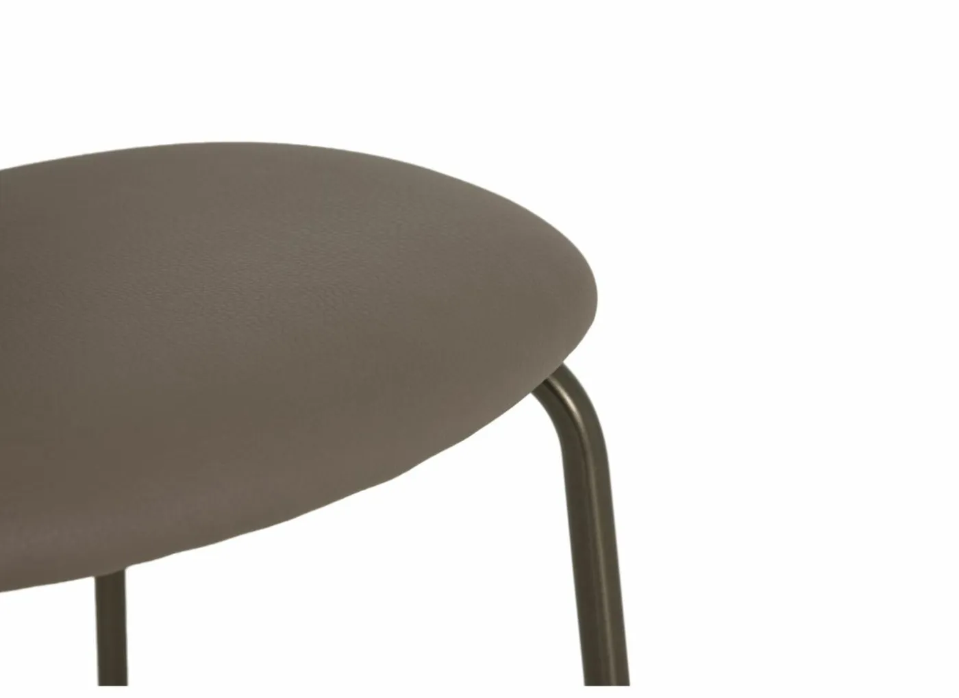 Barstoel Bistro ZH65cm - lederlook - donkerbrons/fango