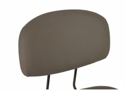 Barstoel Bistro ZH65cm - lederlook - donkerbrons/fango