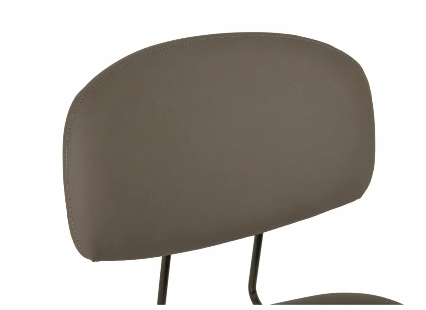 Barstoel Bistro ZH65cm - lederlook - donkerbrons/fango