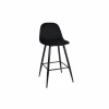 Barstoel Charlton ZH66cm - stof - zwart