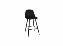 Barstoel Charlton ZH66cm - stof - zwart