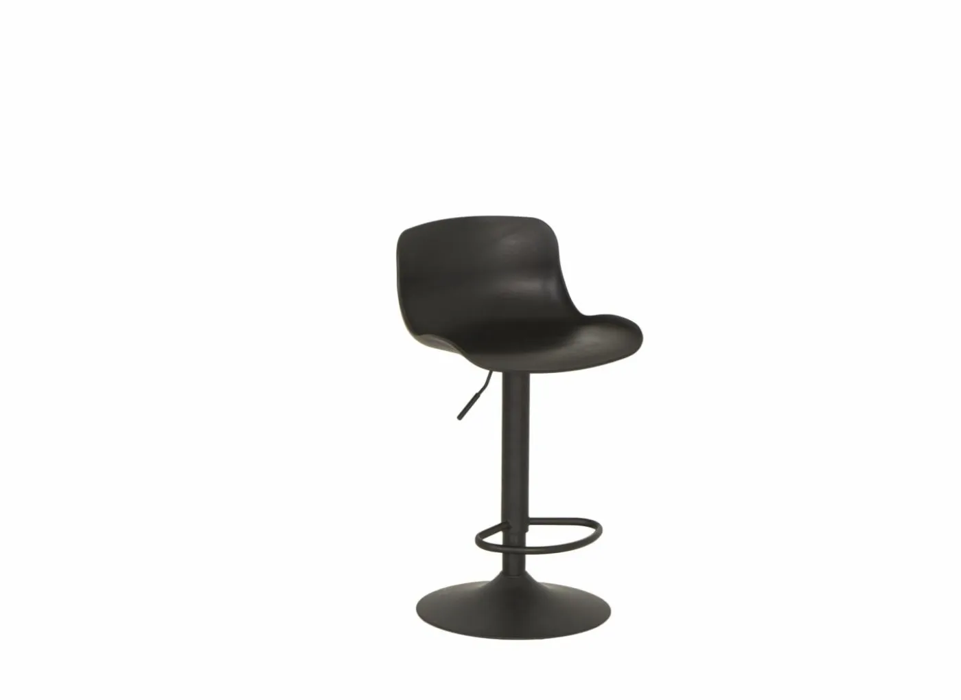 Barstoel Dune ZH57-78cm - kunststof - zwart
